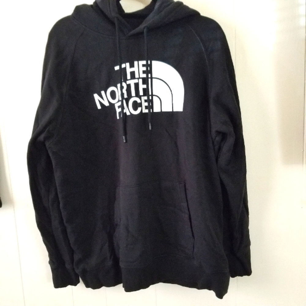 The North Face Men's Black and White Logo Hoodie